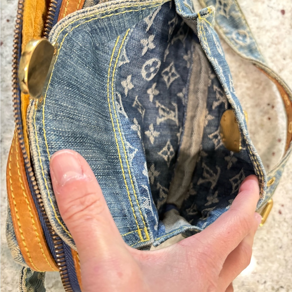 Louis Vuitton Denim Monogram Crossbody Belt Bag - Picture 10 of 11